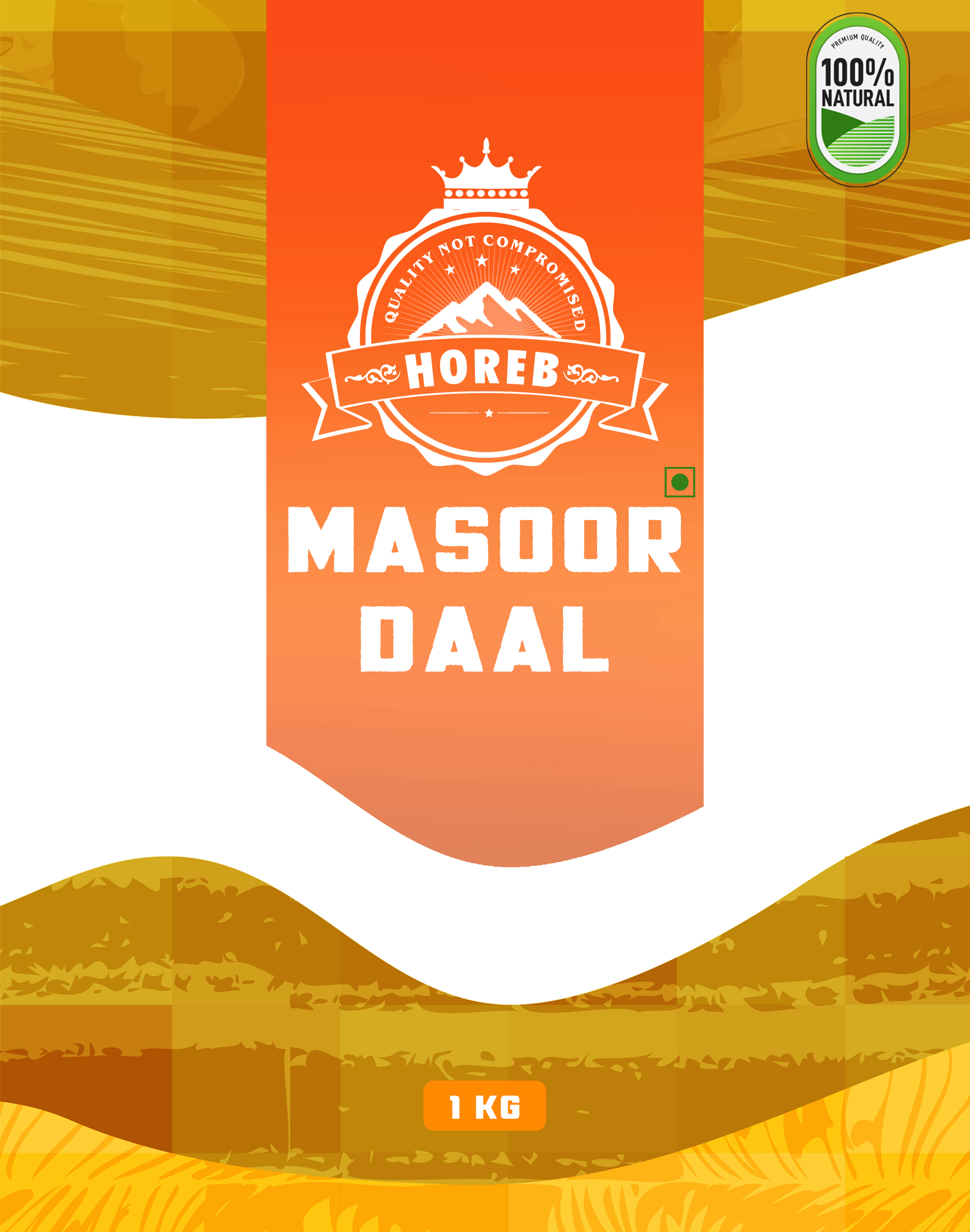 Masoor Red Lentils - Front